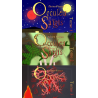 Aperçu des trois titres des tomes d'Occulea Saïgis.
